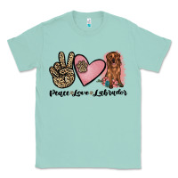 Seafoam peace love labrador Classic Tee - JahusDesignShop