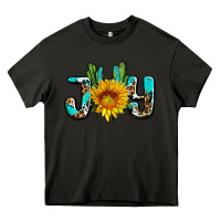 Asphalt joy with sunflower and cactus ado Heavy Core Tee - AdoDesignShop