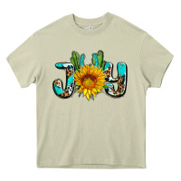 Mossy joy with sunflower and cactus ado Heavy Core Tee - AdoDesignShop