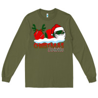 Army Green Christmas Spirits Baseball Long Sleeve Tee - Bettercallsaul