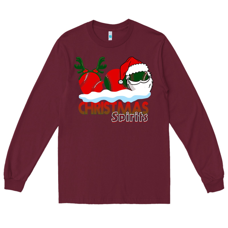 Christmas Spirits Baseball Long Sleeve Tee by Bettercallsaul | Teevron