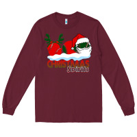 Burgundy Christmas Spirits Baseball Long Sleeve Tee - Bettercallsaul