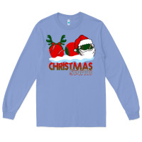 Colony Blue Christmas Spirits Baseball Long Sleeve Tee - Bettercallsaul