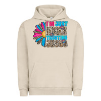 Pigment French Oak im just here trusting jesus Urban Hoodie - CowhideDigitalArt