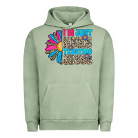 Pigment Oil Green im just here trusting jesus Urban Hoodie - CowhideDigitalArt