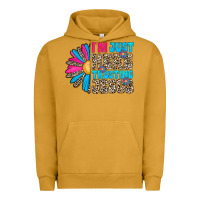 Pigment Peanut Butter im just here trusting jesus Urban Hoodie - CowhideDigitalArt