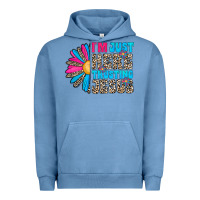 Pigment Pebble Blue im just here trusting jesus Urban Hoodie - CowhideDigitalArt