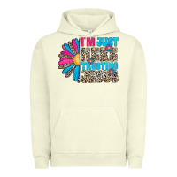 Pigment Pistachio im just here trusting jesus Urban Hoodie - CowhideDigitalArt