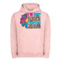 Pigment Salmon im just here trusting jesus Urban Hoodie - CowhideDigitalArt