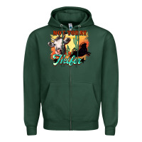 Sports Green Not today Heifer Zipper Hoodie - HowdyJamesFarm