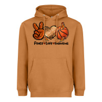 Meerkat Peace Love Basketball Heavyweight Hoodie - FaDigitalArtStudio