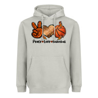Moon Dust Peace Love Basketball Heavyweight Hoodie - FaDigitalArtStudio