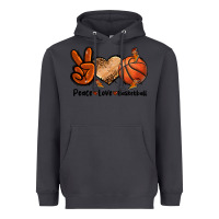 Smoke Peace Love Basketball Heavyweight Hoodie - FaDigitalArtStudio
