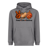 Storm Peace Love Basketball Heavyweight Hoodie - FaDigitalArtStudio