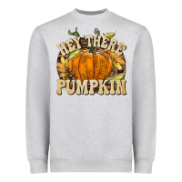 Heather Grey Hey There Pumpkin Heavyweight Sweatshirt - texasbilliewilder