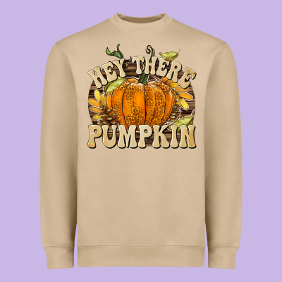 Hey There Pumpkin Heavyweight Sweatshirt Designed By Texasbilliewilder