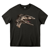 Asphalt Deinonychus Face Heavy Core Tee - LillyAllenDesigns