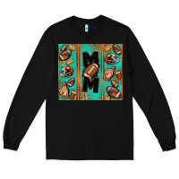 Black American football mom Long Sleeve Tee - Jasminsmagicworld