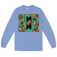 Colony Blue American football mom Long Sleeve Tee - Jasminsmagicworld