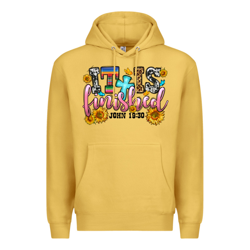 It Is Finished John 19 30 Premium Hoodie by OliviaCreatesArt | Teevron