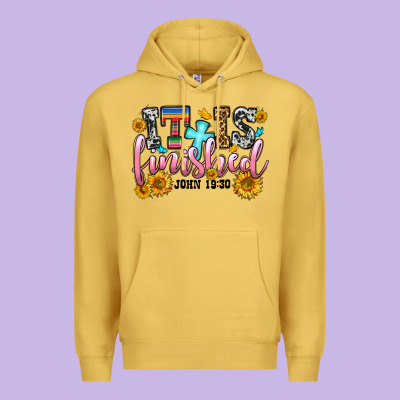 It Is Finished John 19 30 Premium Hoodie Designed By Oliviacreatesart
