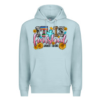 Blue Mist it is finished john 19 30 Premium Hoodie - OliviaCreatesArt