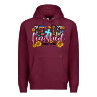 Burgundy it is finished john 19 30 Premium Hoodie - OliviaCreatesArt