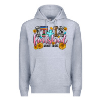 Heather Grey it is finished john 19 30 Premium Hoodie - OliviaCreatesArt