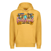 Mustard it is finished john 19 30 Premium Hoodie - OliviaCreatesArt