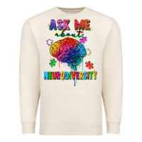 Sandshell ask me about neurodiversity Premium Sweatshirt - FaDigitalArtStudio