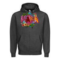Charcoal Heather Mama Mother's Day Zipper Hoodie - CowGirlArtShop
