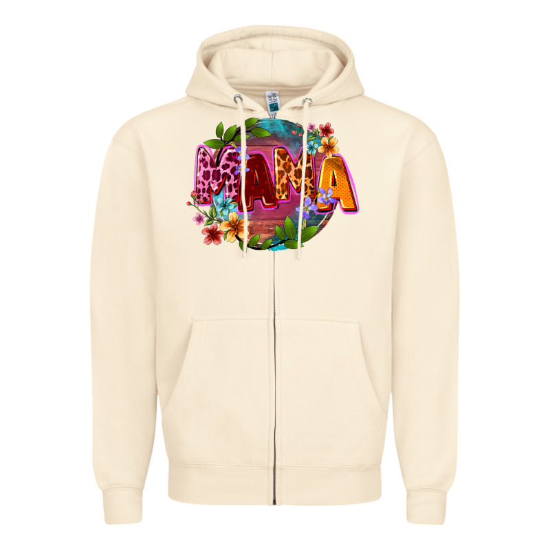 Mama Mother's Day Zipper Hoodie by CowGirlArtShop | Teevron