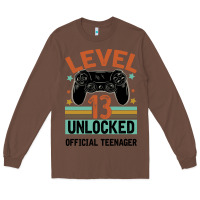 Chestnut Level 13 Unlocked Official Teenager 13th Birthday Long Sleeve Tee - Bettercallsaul