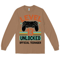 Level 13 Unlocked Official Teenager 13th Birthday Long Sleeve Tee | Teevron