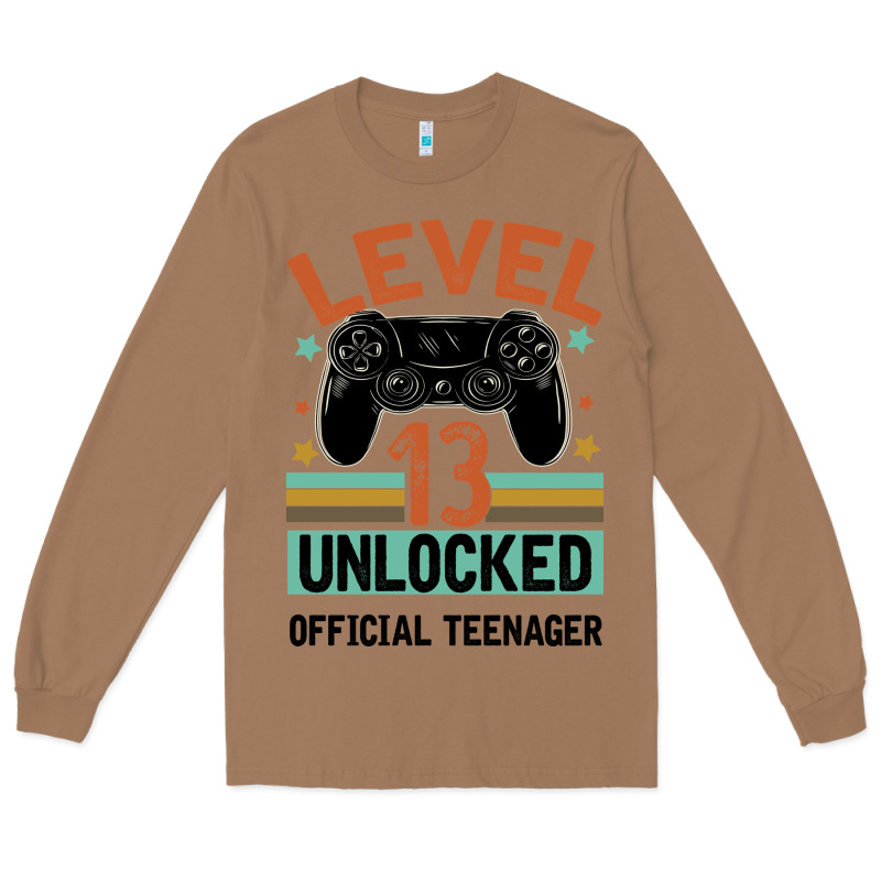 Level 13 Unlocked Official Teenager 13th Birthday Long Sleeve Tee by Bettercallsaul | Teevron