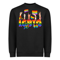 Black LGBTQ+ Heavyweight Sweatshirt - NancyCooperArtShop