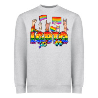 Heather Grey LGBTQ+ Heavyweight Sweatshirt - NancyCooperArtShop