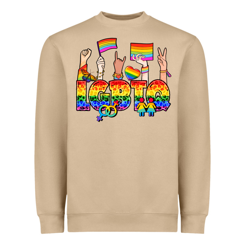 Lgbtq+ Heavyweight Sweatshirt by NancyCooperArtShop | Teevron
