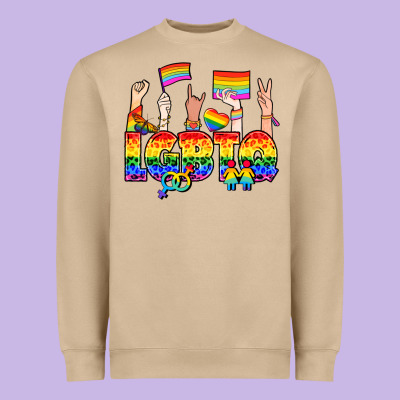Lgbtq+ Heavyweight Sweatshirt Designed By Nancycooperartshop