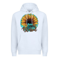 White Simply Blessed Premium Hoodie - JahusDesignShop