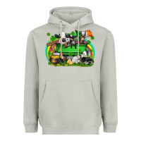 Moon Dust St. Patrick's Day farm animal truck Heavyweight Hoodie - FaDigitalArtStudio