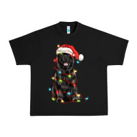 Black christmas newfoundland dog Urban Heavy Tee - LillyAllenDesigns