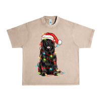 French Oak christmas newfoundland dog Urban Heavy Tee - LillyAllenDesigns
