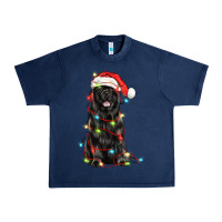 Navy christmas newfoundland dog Urban Heavy Tee - LillyAllenDesigns