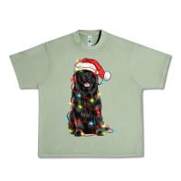 Oil Green christmas newfoundland dog Urban Heavy Tee - LillyAllenDesigns