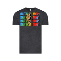 Vintage Black autism mom lightning bolt Vintage Tee - LillyAllenDesigns
