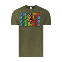 Vintage Olive autism mom lightning bolt Vintage Tee - LillyAllenDesigns