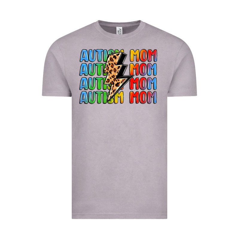 Autism Mom Lightning Bolt Vintage Tee by LillyAllenDesigns | Teevron