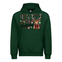 Forest Green little miss christmas Urban Hoodie - CowhideDigitalArt