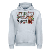 Heather Grey little miss christmas Urban Hoodie - CowhideDigitalArt